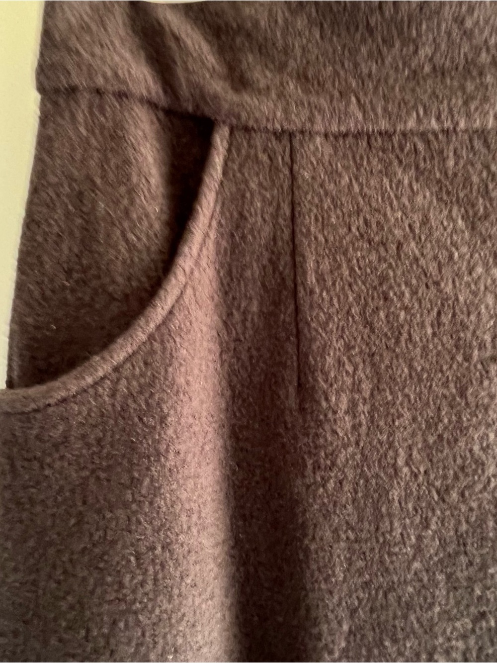 Anthropologie Sparrow Merino Wool Snap Wrap Skirt Dark Brown / Olive SZ S - Picture 8 of 13